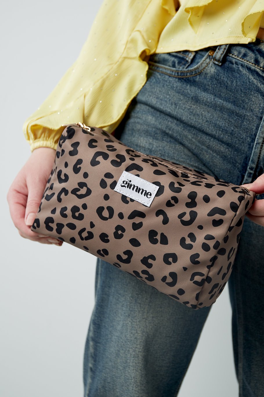 Make-up tas panterprint - Bruin Afbeelding2